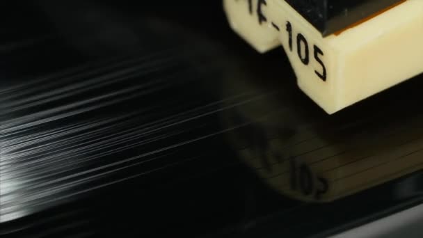 Vinyl Record tourne Fermer vers le haut — Video