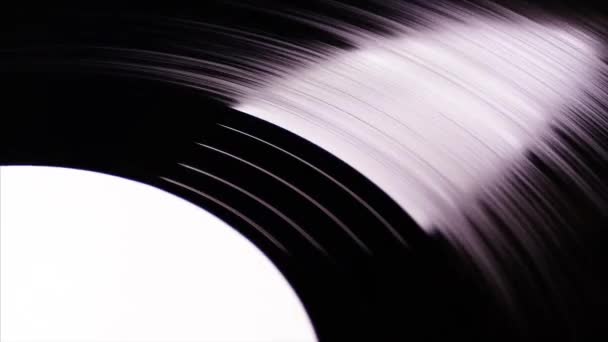Vinylskiva är Rotating.Close upp — Stockvideo