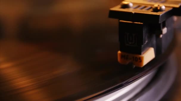 Vinyl Record tourne Fermer vers le haut — Video
