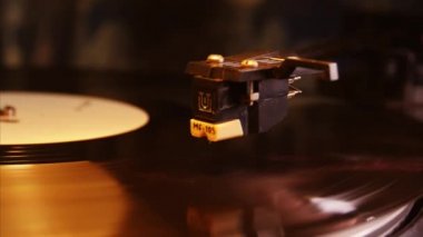 Vinil kaydıdır Rotating.Close Up
