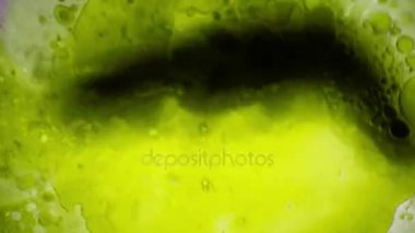 Mikroskobik görünümü mürekkep su