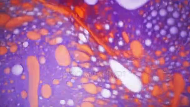 Vue microscopique de l'encre dans l'eau 