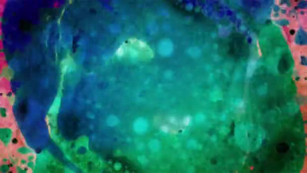 Vista microscópica de la tinta en el agua — Vídeo de stock