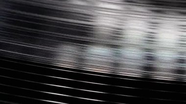 Vinil kaydıdır Rotating.Close Up