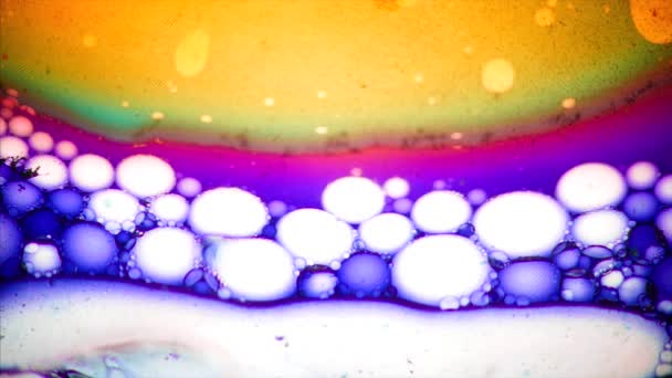 水でインクの抽象的なパターン — ストック動画