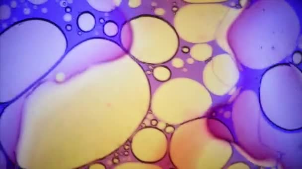 Abstracte patronen van de inkt in Water — Stockvideo