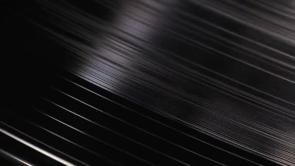 Vinyl záznam je Rotating.Close — Stock video