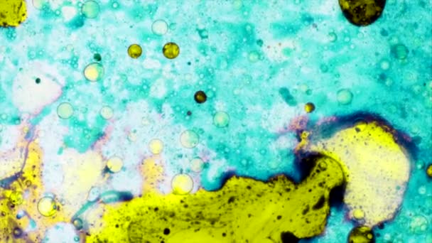 Modèles microscopiques de couleurs et de peintures — Video