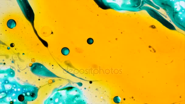 Mikroszkópos minták, színek és a festékek — Stock videók