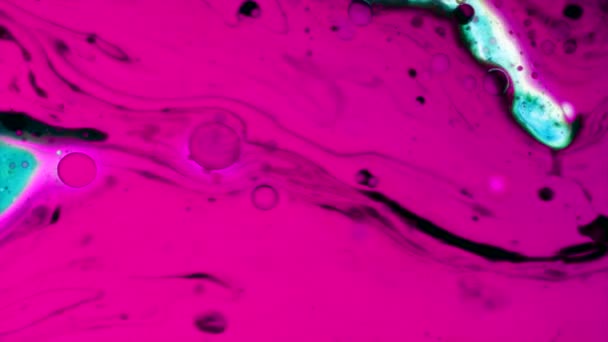 Mikroskopické vzorky barev a nátěrových hmot — Stock video