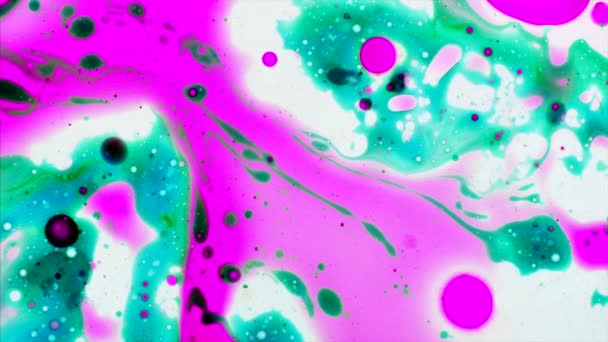Mikroskopische Muster von Farben und Farben — Stockvideo