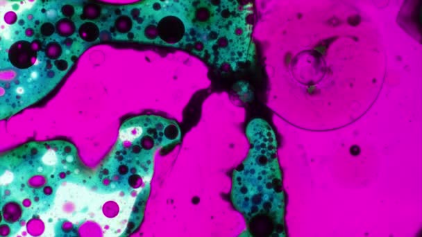 Modèles microscopiques de couleurs et de peintures — Video