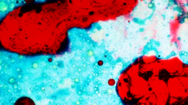 Modèles microscopiques de couleurs et de peintures — Video