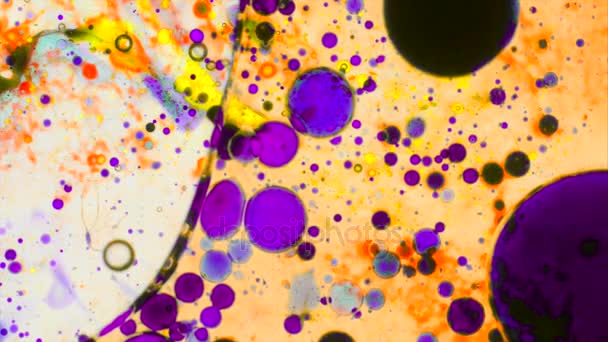 Modelli microscopici di colori e vernici — Video Stock