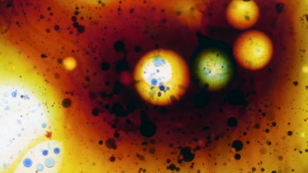 Microscopic Patterns of Colors and Paints — Stock Video