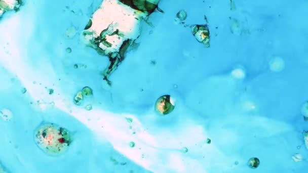 Microscopic Patterns of Colors and Paints — Stock Video