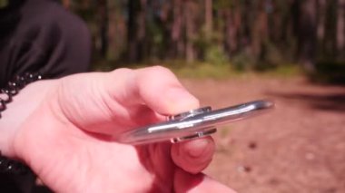 Onun elinde Spinner spin