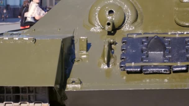 Tank T-34 van tijden of World War ii — Stockvideo