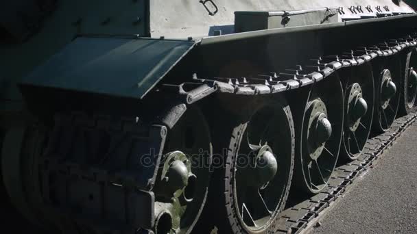 Tanque T-34 de Tempos da Segunda Guerra Mundial — Vídeo de Stock