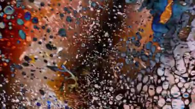 Fantastik desenler renkler ve boyalar