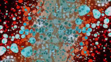 Fantastik desenler renkler ve boyalar