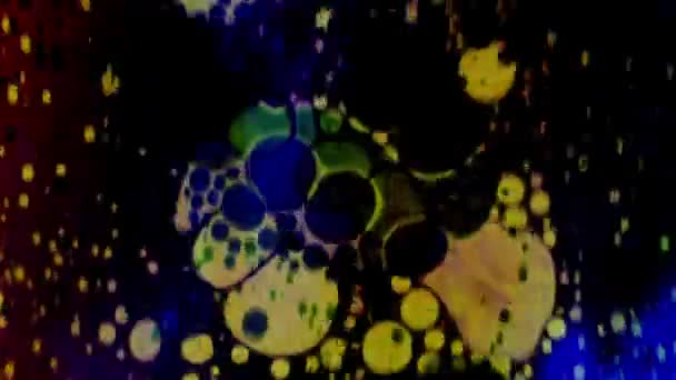 Καλειδοσκόπιο χρωμάτων. Περίληψη Patterns.microscopic προβολή — Αρχείο Βίντεο