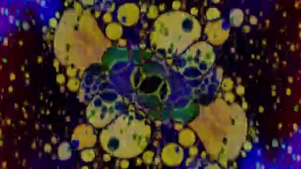 Kaléidoscope des couleurs. Motifs abstraits. Vue microscopique 