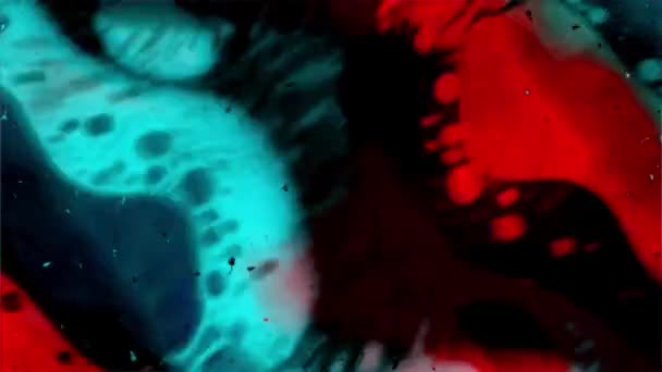 Kaléidoscope des couleurs. Motifs abstraits. Vue microscopique — Video