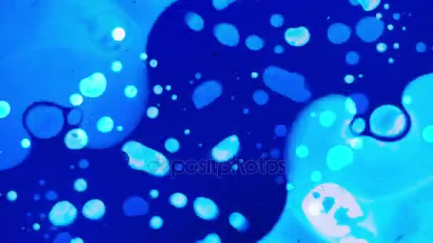 Caleidoscopio Colores Patrones Abstractos Tinta Agua Vista Microscópica — Vídeos de Stock