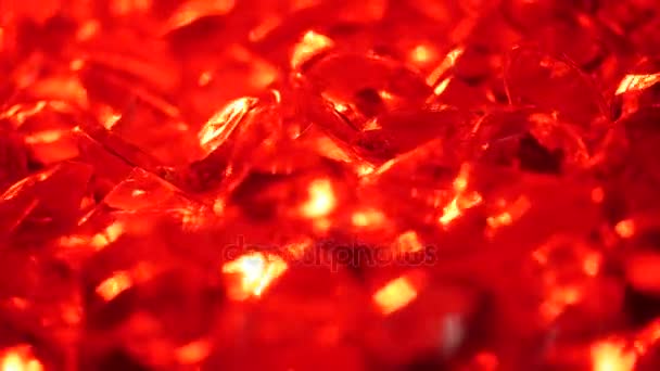 Rubies Dyrbara Stenar Slow Motion — Stockvideo