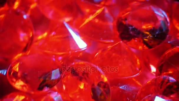 红宝石 珍贵的石头 慢动作 — 图库视频影像