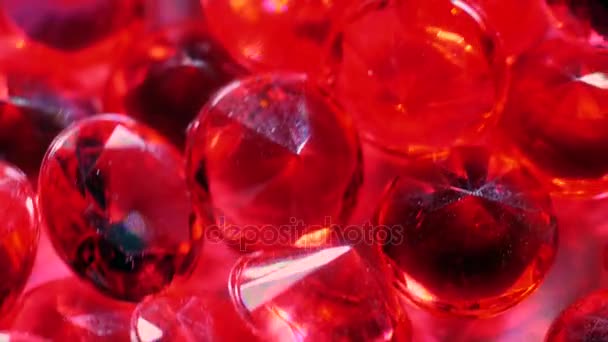 红宝石 珍贵的石头 慢动作 — 图库视频影像