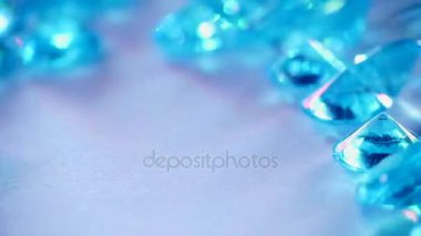 Aquamarine. Değerli Taşlar. Düşük Hareket.