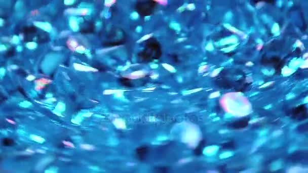 Aquamarine 珍贵的石头 慢动作 — 图库视频影像