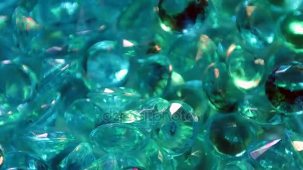 Emeralds Pedras Preciosas Movimento Lento — Vídeo de Stock