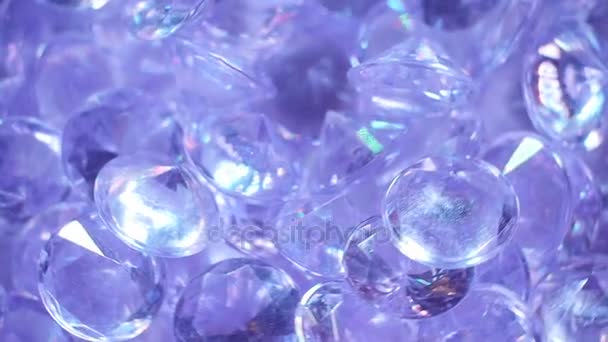 Diamantes Piedra Preciosa Moción Lenta — Vídeos de Stock
