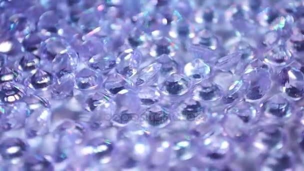 Diamantes Pedra Preciosa Movimento Lento — Vídeo de Stock