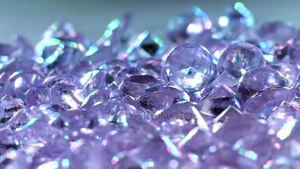 Diamonds Precious Stone Slow Motion — Stock Video