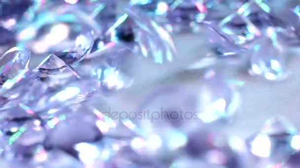 Діаманти Дорогоцінний Камінь Повільний Рух — стокове відео