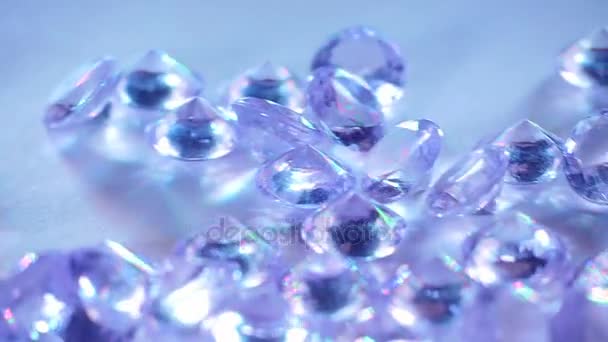 Diamonds Precious Stone Slow Motion — Stock Video