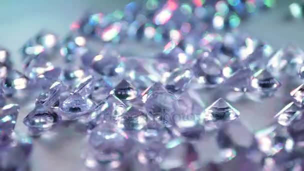Diamanten Edelstein Zeitlupe — Stockvideo