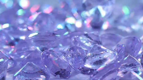 Sapphires Precious Stones Slow Motion — Stock Video