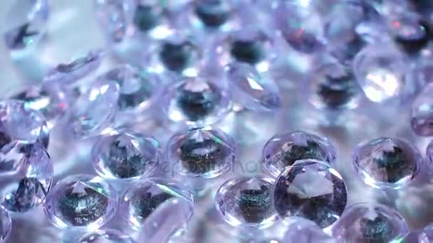 Sapphires Precious Stones Slow Motion — Stock Video