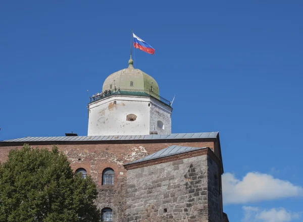 비보르크, 러시아 9 월 3 일, 2016: St. Olav의 타워와 벽의 일부 — 스톡 사진