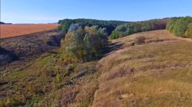 Bir alanın ravines ile havadan görünümü