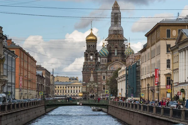 São Petersburgo, Rússia - 21 de setembro de 2017: Igreja do Salvador no Sangue — Fotografia de Stock
