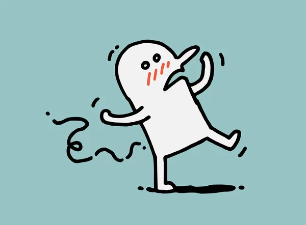 Baş dönmesi, Doodle vektör çizim basit yaşamalı.