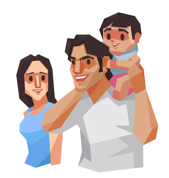 Famille, Illustration vectorielle . — Image vectorielle