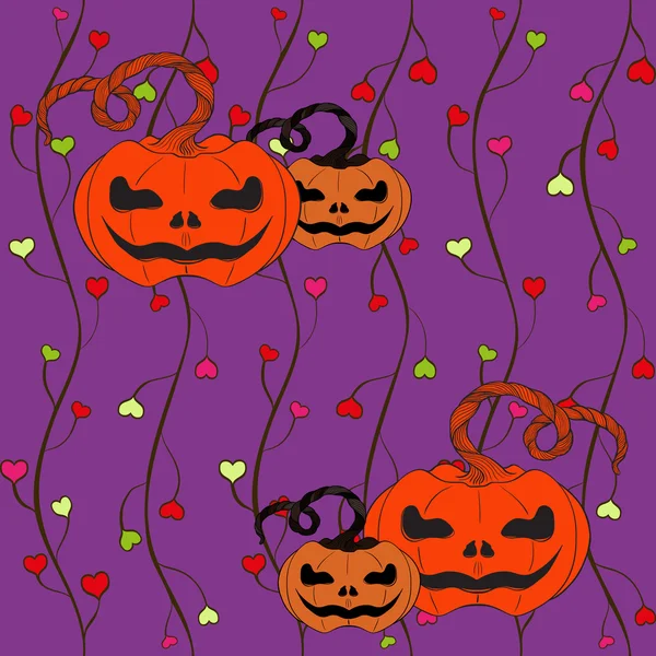 Naadloze vector achtergrond. Halloween. — Stockvector