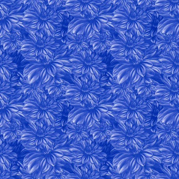 Jednolity wzór. Dalie kwiaty. Tapeta. — Zdjęcie stockowe